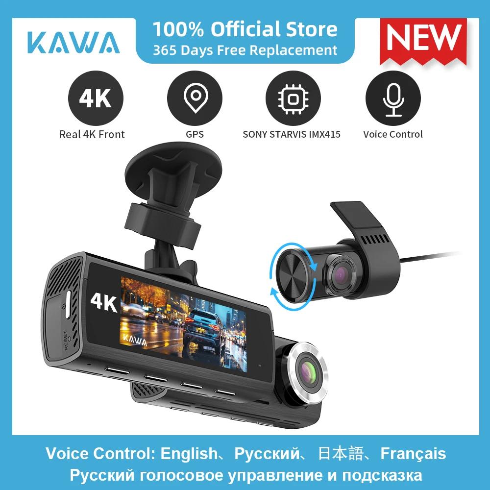 KAWA   ķ, 4K   1080P ĸ ī޶ DVR,   ,  IMX415  , GPS , 24 ð 